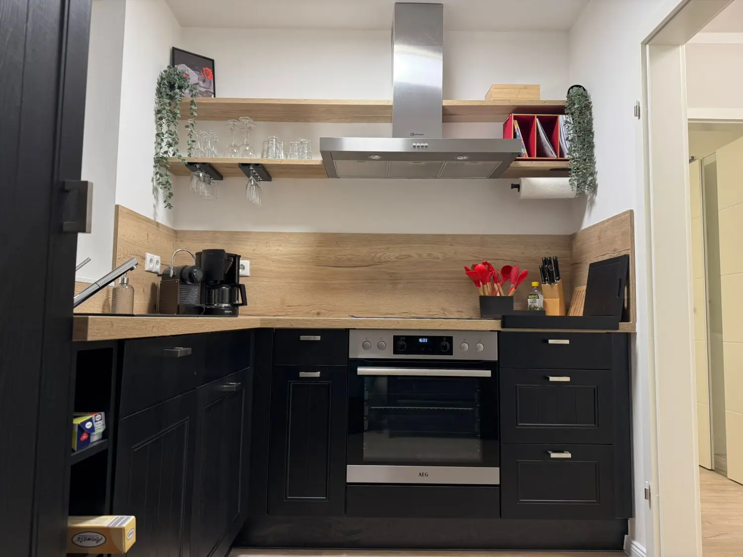 Küche von Ferienwohnung Heimathafen & Hafenkante