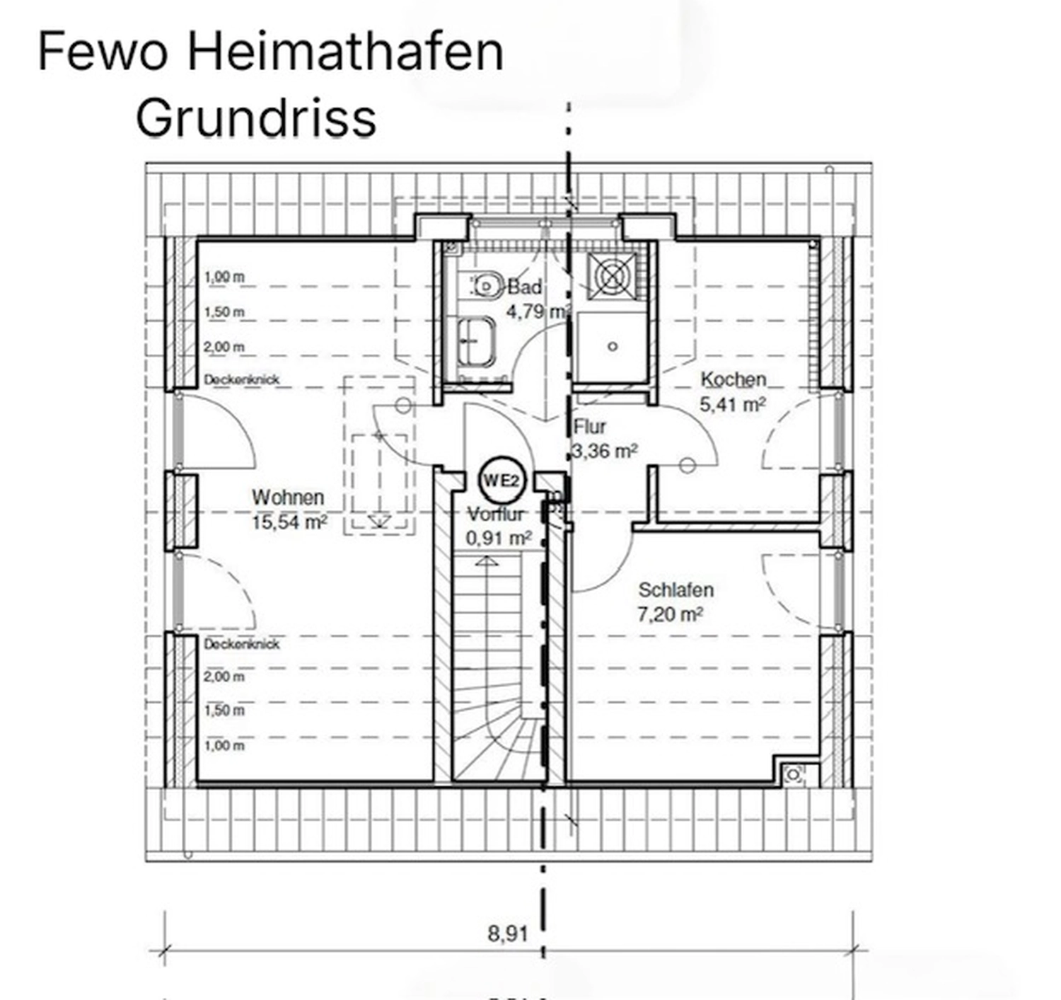 Schlafzimmer von Ferienwohnung Heimathafen & Hafenkante